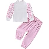 Hihosdor Baby Girl Clothes Cute Long Sleeve Top Pants Set Fall Winter Toddler Girls Clothes