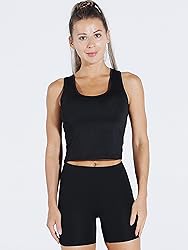 CADMUS 3 Pieces Basic Crop Tank Tops Sleeveless
