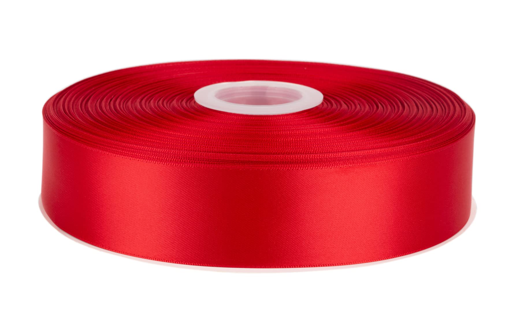Fondersy 91 Meters Red Double Faced Satin Ribbon - 38mm Width for Wedding, Gift Wrapping, Floral Arrangement and Crafts