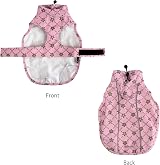 MAMORE Adjustable Waterproof Dog Raincoat Reflective Strip Small Gold Cherry view 2