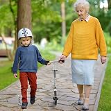 TENBOOM Kids Scooter Ages 6-12 Adjustable Handlebar Light Up Black view 5