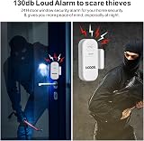 Noopel 2pk Door Window Alarms Security Remote 130db 5-Level Volume Kid Safety view 2