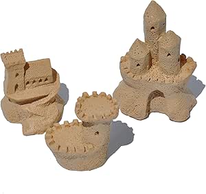 Miniature Fairy Garden Sandcastle Sculptures, Set of 3