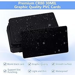 100 Pack - Premium Blank PVC Cards for ID Badge