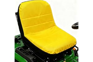 Large Lawn Mower Seat Cover Compatible with John Deere Gator Lawn Tractor,Weatherproof Riding Mower Seat Cover for Cub Cadet