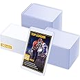 30 Count Hard Card Protectors and 50 Count Penny Card Sleeves, Hard Plastic Card Holders, 3" x 4" Collectible Trading Card Protective Sleeves