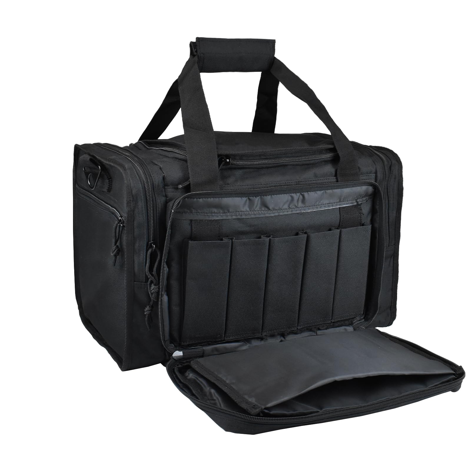 AUMTISC Tactical Pistol Range Bag - 16x11x10 Inch Shooting Range Duffle For Handguns & Ammo