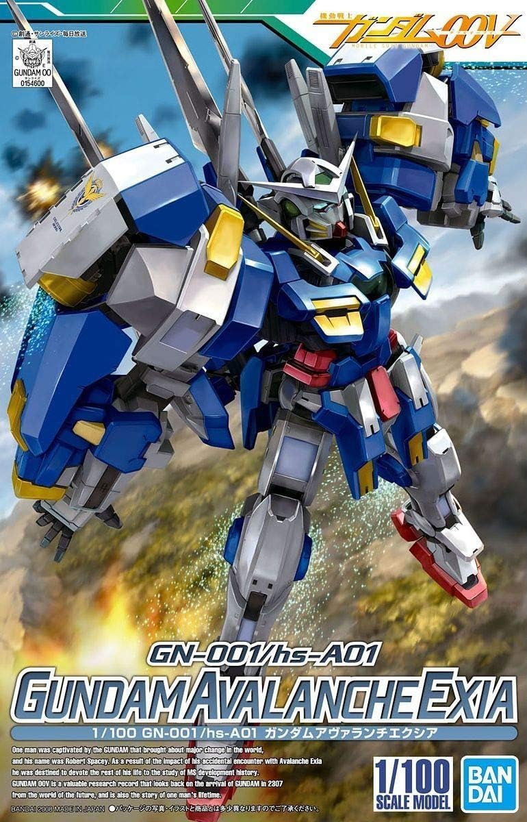 Mobile Suit Gundam 00 V 1/100 Gundam Avalanche Exia Plastic Model