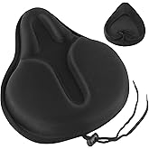 MSDADA Large Gel Bike Seat Cover, Extra Soft Bike Seat Cushion for Men Women Comfort Wide, Fits Indoor outdoor Cycling(11.41 inch x 10.24 inch)