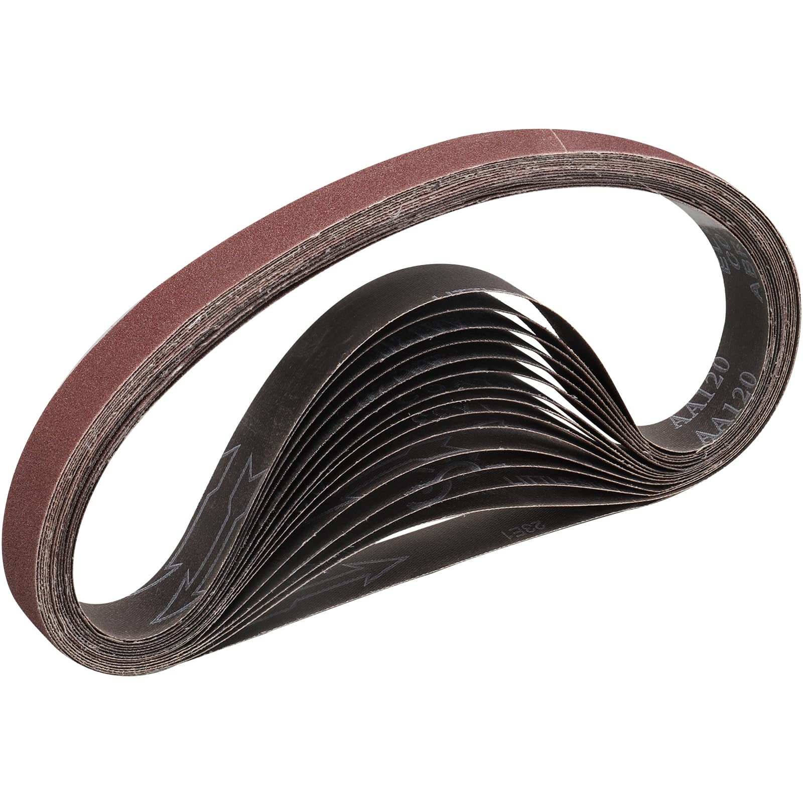 STEBRUAM Sanding Belt 25 x 762 mm,15PCS 80 Grit