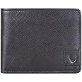 Hidesign Vespucci Slim Genuine Buffalo Leather Bifold Wallet with RFID Shielding Technology & 6 Card Slots - Size (L x H - 4.5 x 3.5 inches), Black