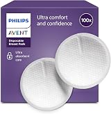 Philips Avent Disposable Breast Pads 100 Count Triple Layer Absorbent Core view 1