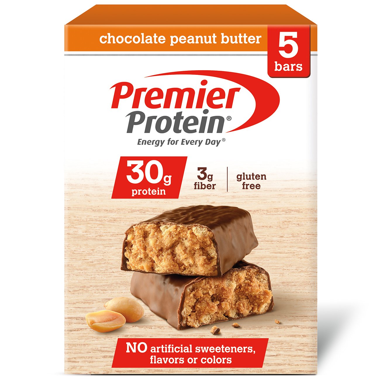 Amazon.com: Premier Protein 30g Protein Bar, Peanut Butter Crunch, 2.53