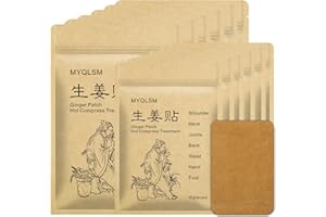 120PCS Ginger Patch Natural Herbal Hot Patches, Pain Relief for Neck, Shoulder,Back,Waist,Hand,Knee, Foot,Joint and Muscle,Lo
