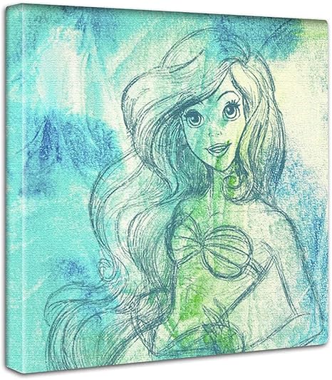 Amazon Co Jp ディズニー プリンセス アートパネル 30cm 30cm 日本製 ポスター おしゃれ インテリア 模様替え リビング 内装 リトルマーメイド アリエル グリーン ファブリックパネル Dsn 0258 ホーム キッチン