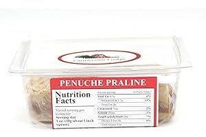 Farmhouse Fudge: Penuche Praline Fudge - Fresh Fudge with Butter and Cream, No Marshmallows! Perfect treat for everyone! Grab & Go Fudge container (8 Ounce)
