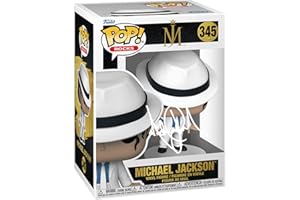 HOFSM.COM HALL OF FAME SPORTS MEMORABILIA Michael Jackson #345 Smooth Criminal Facsimile Signed Reprint Laser Autographed Funko POP! Rocks Figurine with Protector Case
