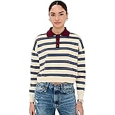 LE BOP Women's Striped Polo