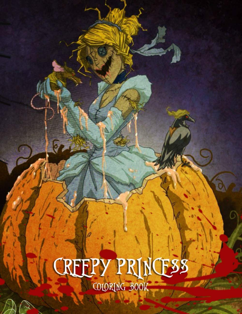 Creepy Princess Coloring Book: A Horror Coloring Book Evil ...