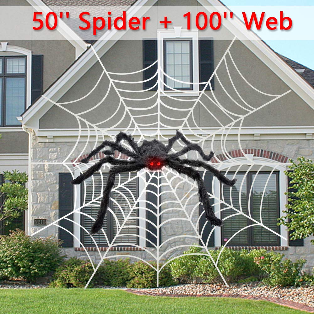 Galleon 2pcs Spider Web Halloween Spider Decorations Calans