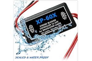 Stop-Alert NEW XP 60X +60 Brake Flasher Universal Stop bulbs & Tail Light Relay Pre-programmed pattern (rapid flash, low flash & steady) LEDs & OTHERS for Cars, Trucks, Motorcycles - 5A 60W