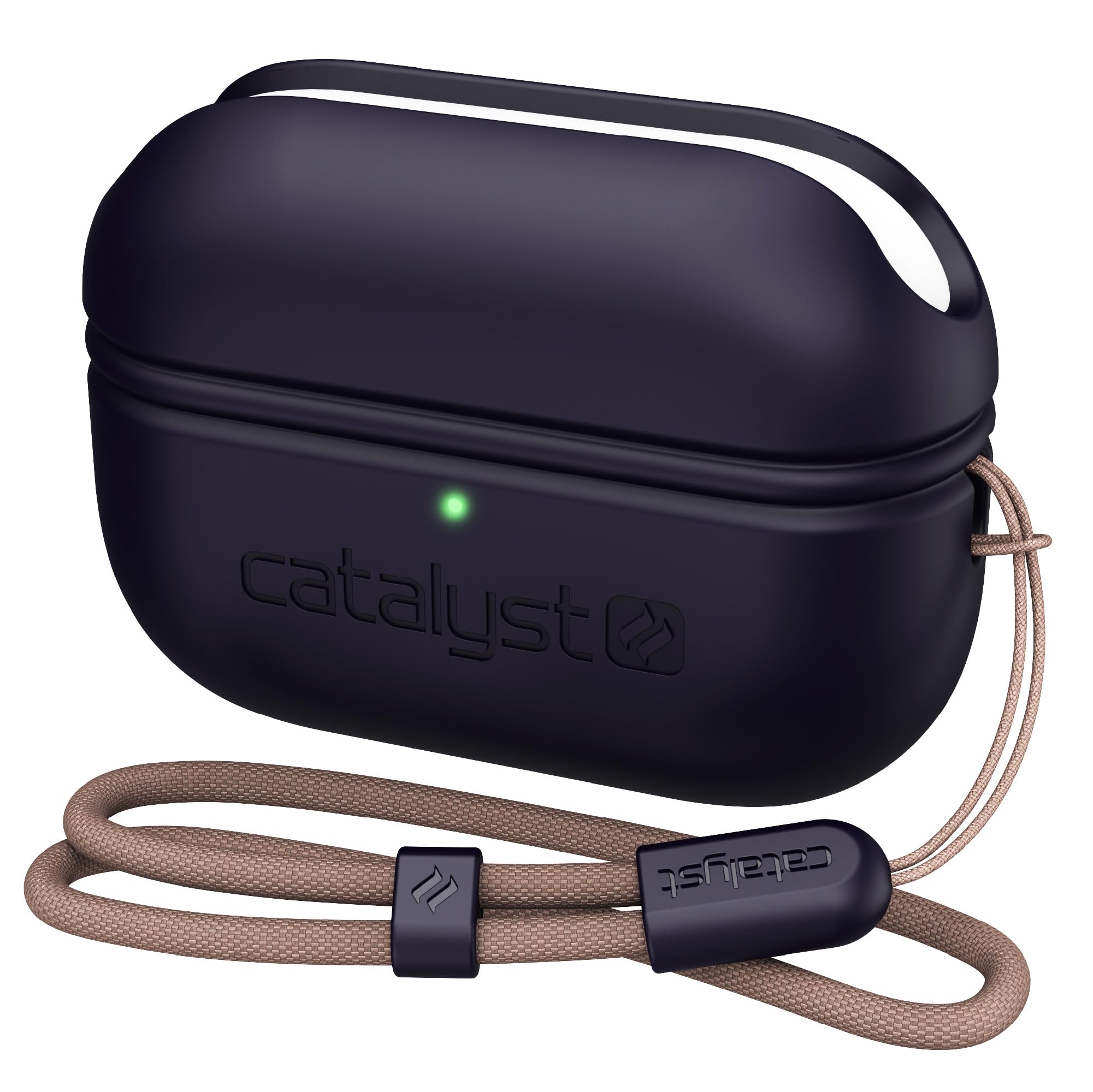 Catalyst Essential Case for AirPods Pro (2nd Generation) Impact Protection, Fast Charging, Premium Soft Silicone, Wireless Charging and USB-C Compatible, one-Piece Design case (ink)