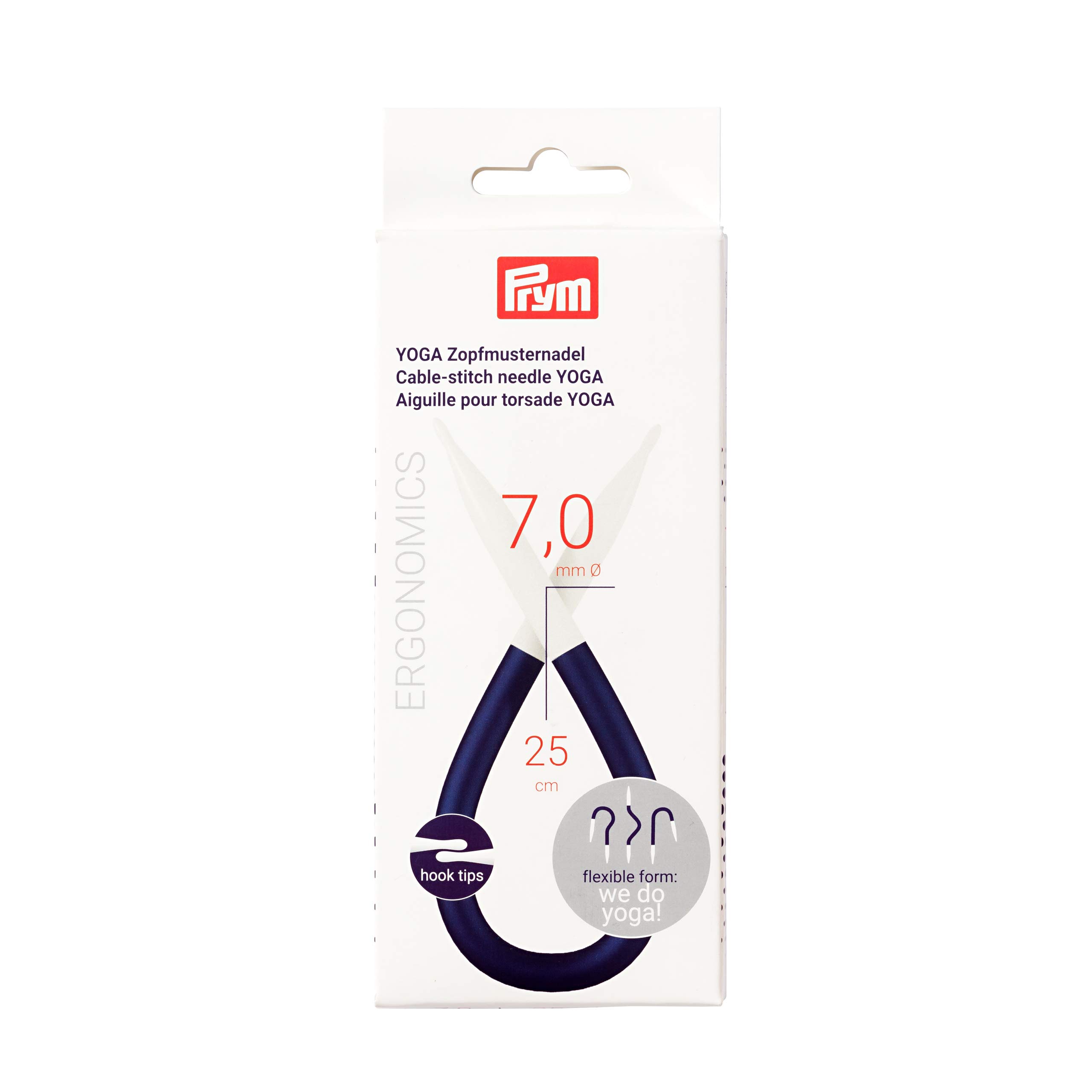Prym - Ergonomics Yoga (25cm, 7.00mm) Cable Needle - 1 Unit