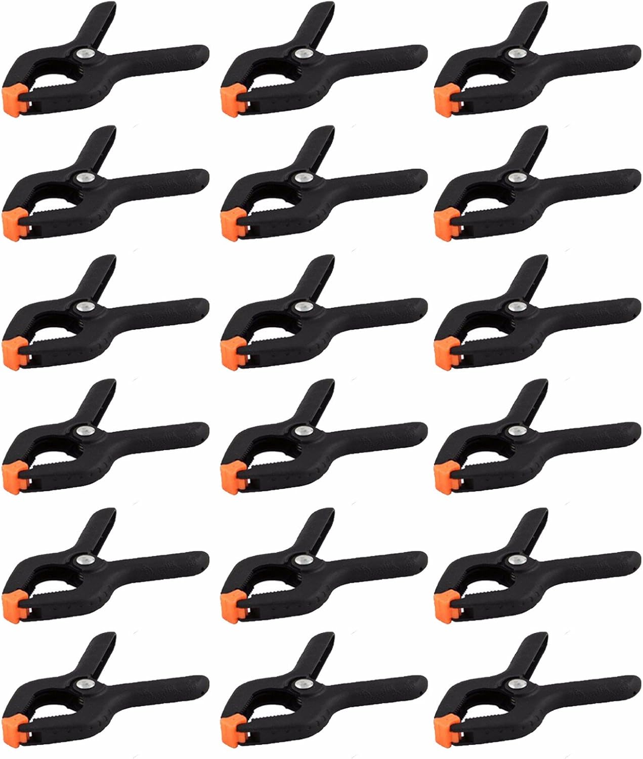 Wideskall 2.7" inch Mini Nylon Plastic Spring Clamps Pack of 18