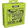 Ernie Ball Regular Slinky Electric Guitar Strings 3-Pack - 10-46 Gauge (P03221)