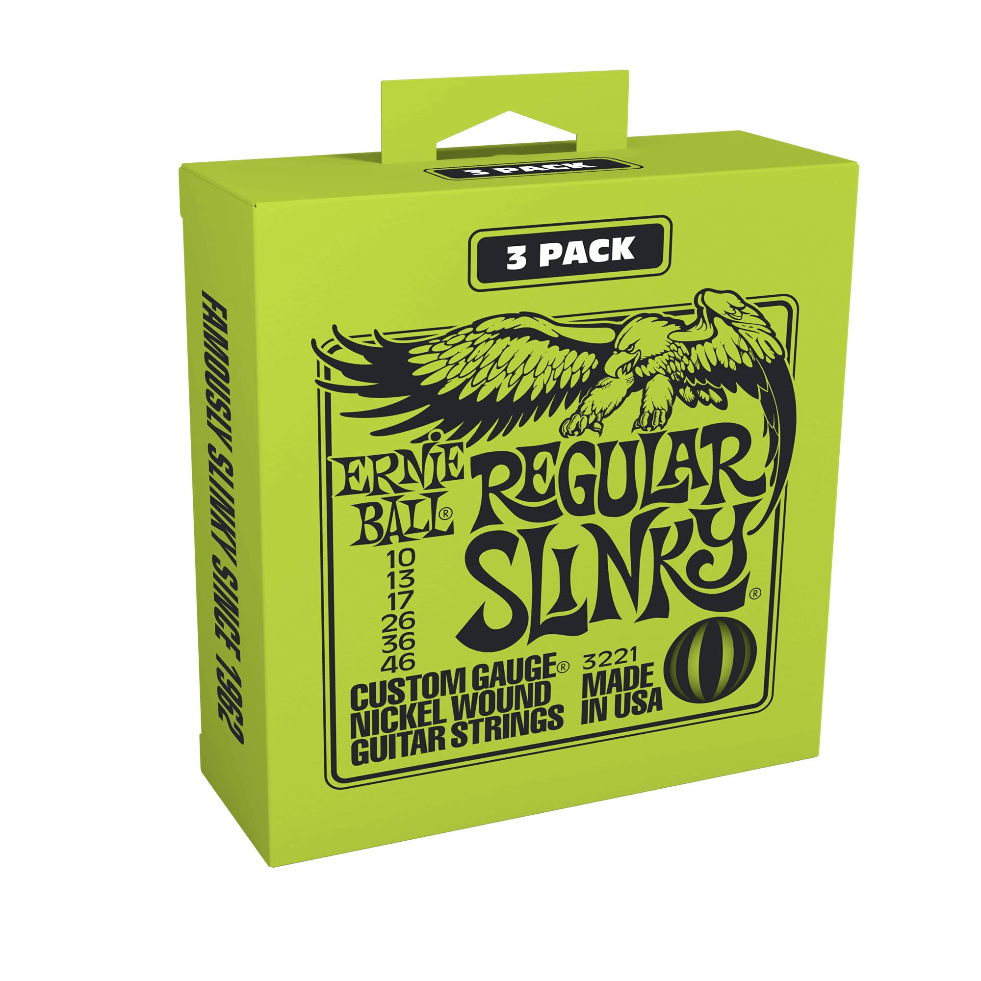 Ernie Ball Regular Slinky Nickel Wound Sets 010 046 3 Pack Regu | amzdealz