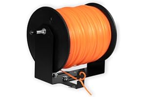 Iron Forge Tools Weedeater Rack String Trimmer Line Holder - Built in Spool Line Cutter, Commercial Weed Wacker Holder String Mount for Lawn Care, Supports 3 & 5 LB Spools - for Open Trailers