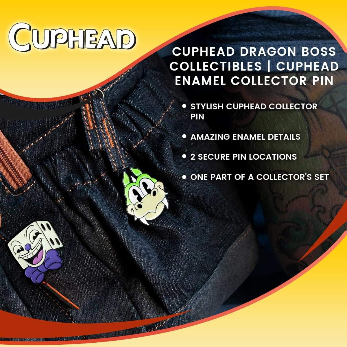Cuphead Dragon Boss Collectibles Cuphead Enamel Collector Pin BigaMart