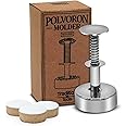 Polvoron Molder Filipino (2.75" H x 1.75" W) - Round Polvoron Mold for Traditional Filipino Cookies - Durable and Easy-to-Use Baking Tool