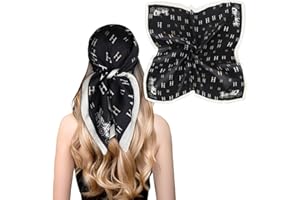 Relang Fashion silk Satin Head Scarf for Women Hair Bandana Hair Scarf Wrap Neck Scarf for Women 27.5×27.5 inches