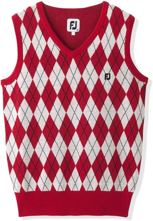 Amazon フットジョイ Foot Joy ベスト アーガイルベスト レディス レッド M ベスト 通販