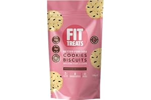 Fit Treats Chocolate Chip Better-For-You Healthy Cookies, Gluten-Free, Nut-Free, Vegan,125g