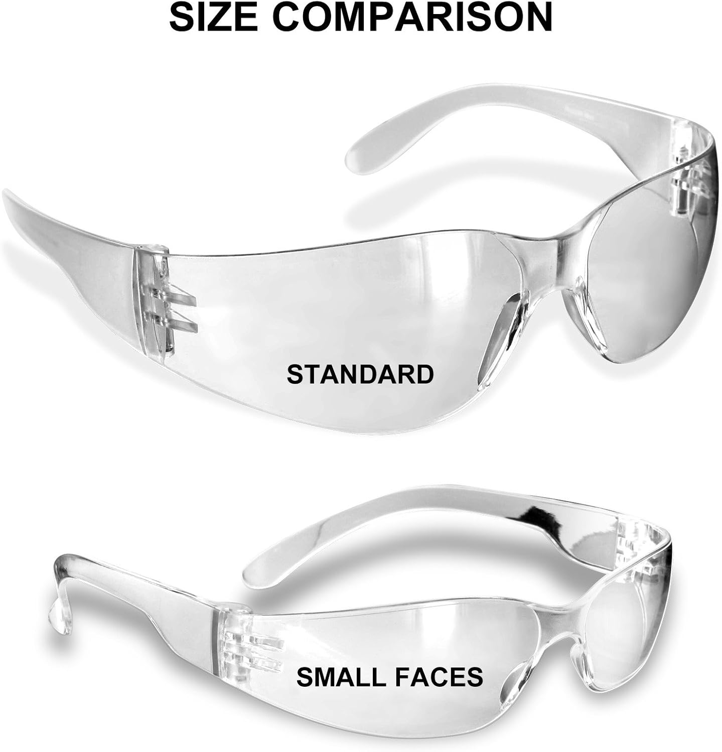 Rugged Blue Small Faces Safety Glasses (Gray 1 Pair)