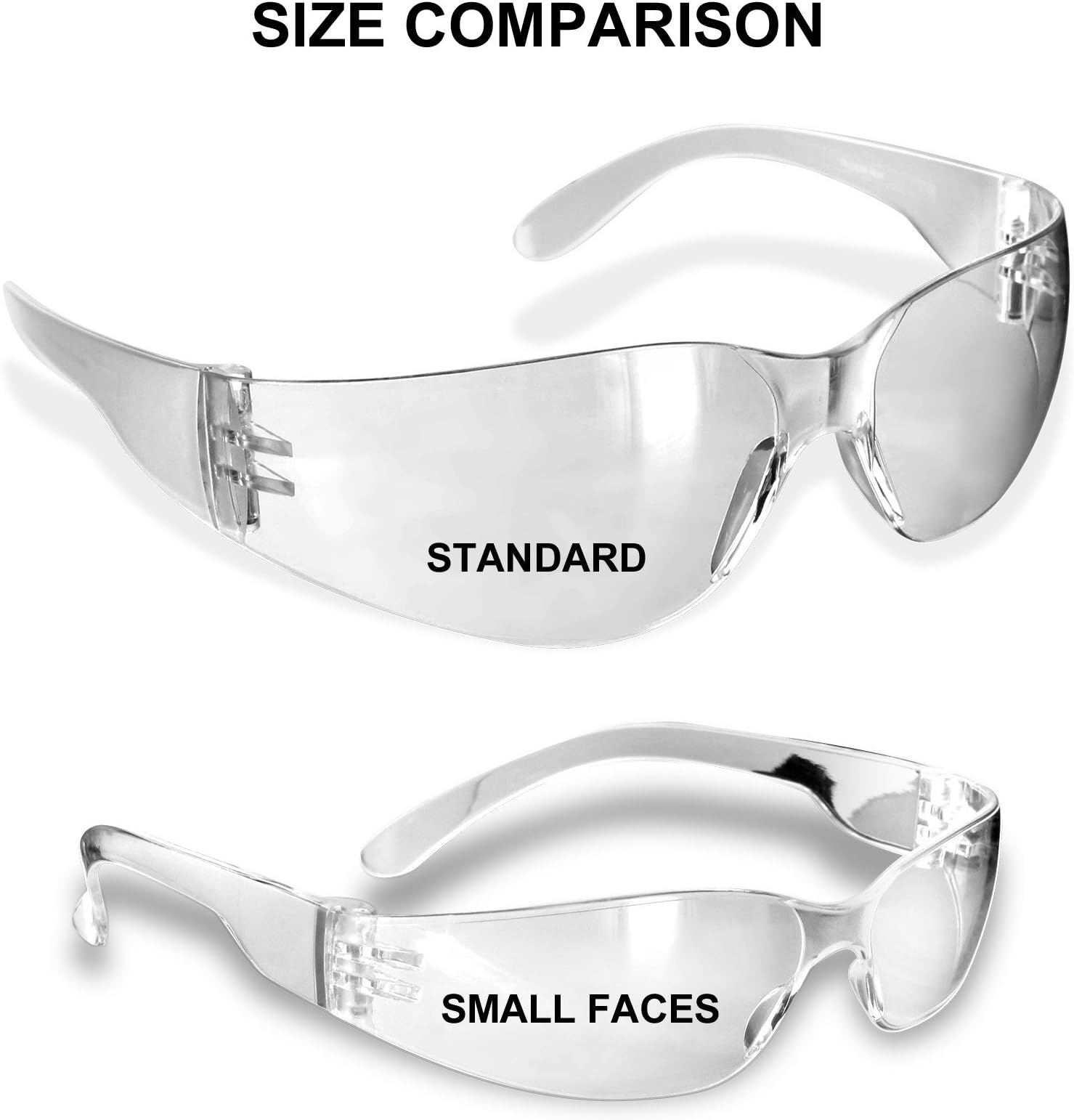 Rugged Blue Small Faces Safety Glasses (Amber - 3 Pair)