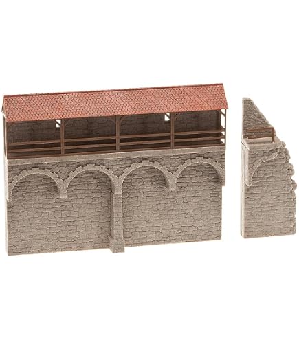旧市街ウォールセット(Faller N 232355） Amazon.com: Faller 130404 Old-Town Wall Sections HO Scale Building