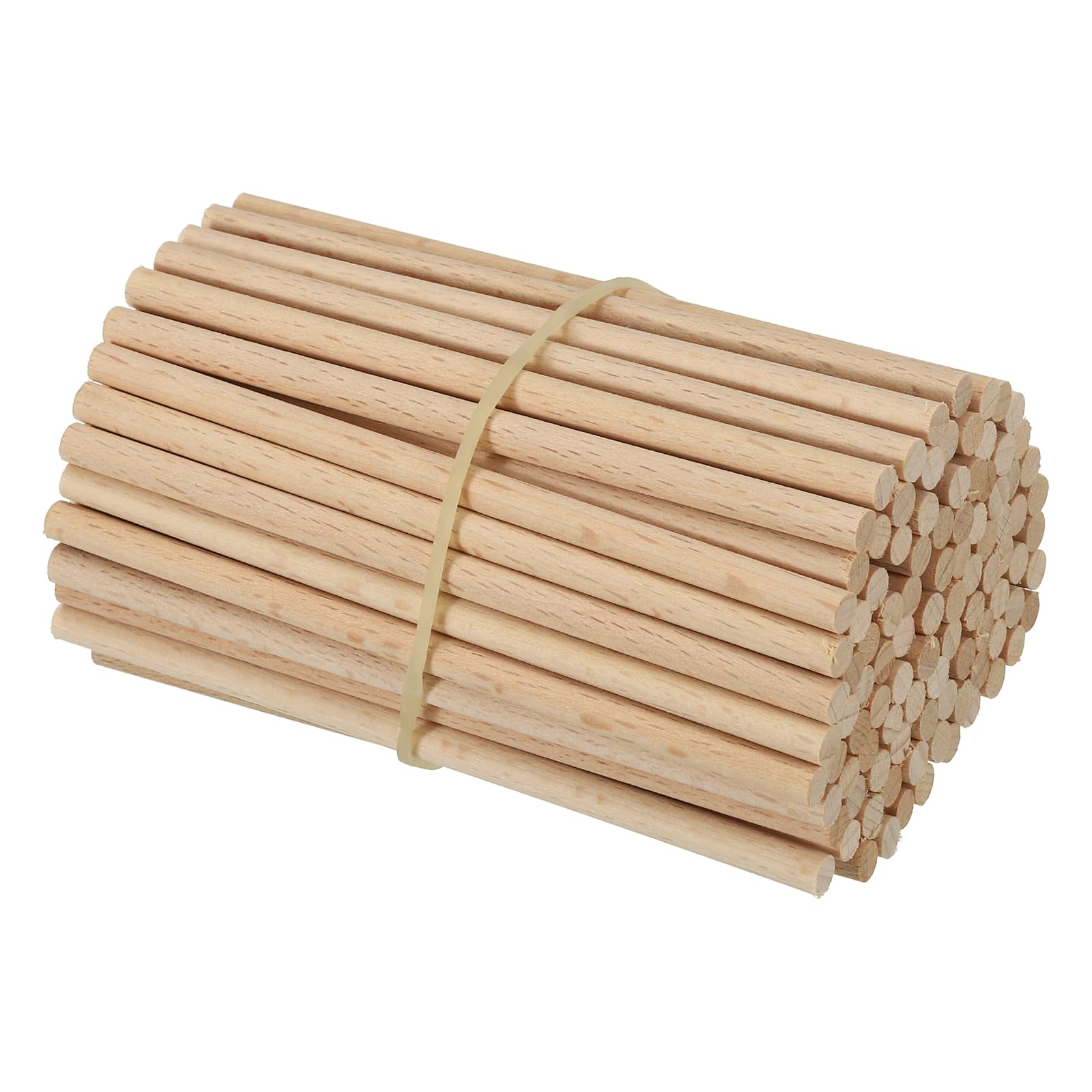 PATIKIL 100 Pcs 3/16 x 4 Inch Wooden Dowel Rods for DIY Crafts and Home Decor
