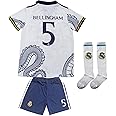Bellingham No #5 Madrid Special Dragoon Edition Kids Soccer Jersey Shirts Football Futbol Socks Gift Set Youth Sizes