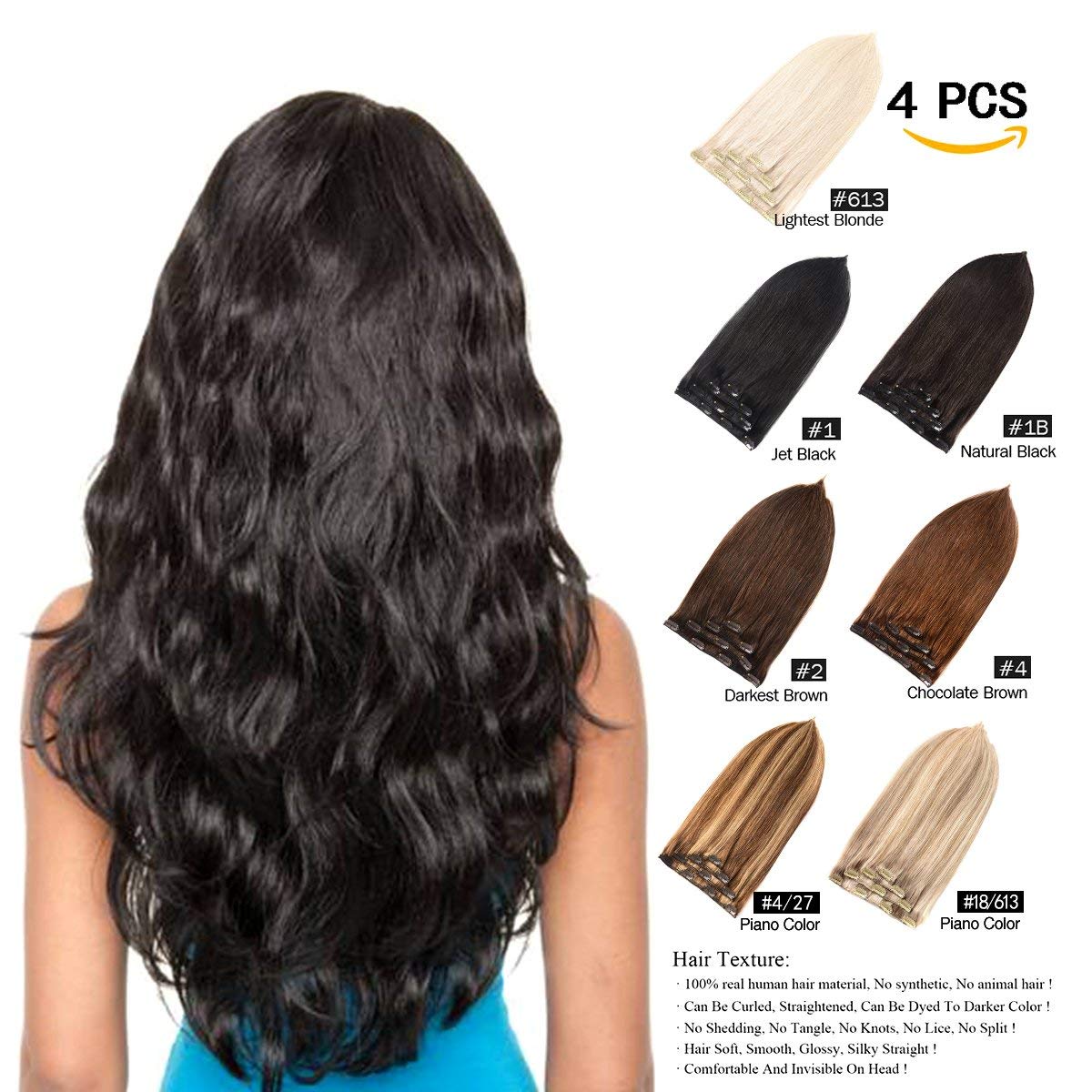 Buy 18 70g Chocolate Brown Light Blonde 4 27 Geelook Clip In