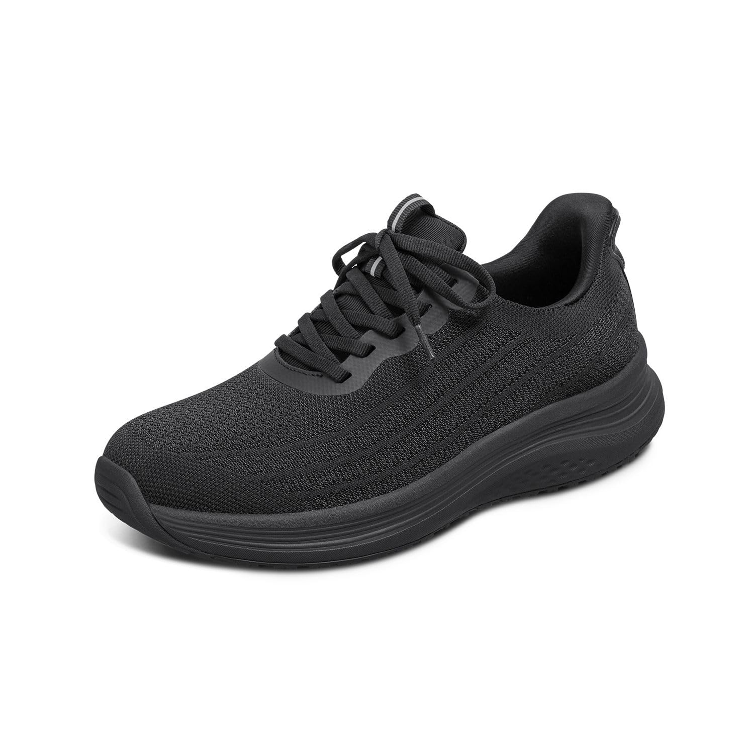 Photo 1 of Orthofeet Women's Orthopedic All Black Hands-Free Nira Slip-On Sneakers, Size 8.5 Wide