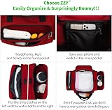 ZZY Gym Duffle Bag 40L Duffle with Shoulder Strap Red Sports Holdall view 3