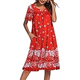 Ekouaer Women's House Dress with Pockets