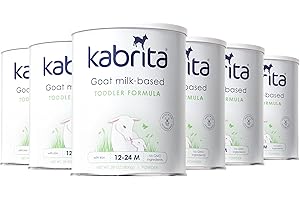 Kabrita Goat Milk Toddler Formula - Easy to Digest Baby Formula 12-24 Months - Contains Vitamin C, D, Iron, DHA, Non-GMO - Gentle on Sensitive Tummies - Formula Supporting Gut Health & Sleep - 28Oz (Pack of 6)