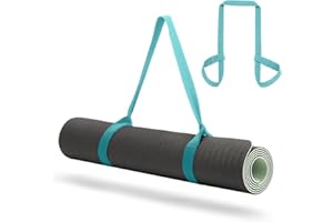 CINDALOG Yoga Mat Carrier Strap, Adjustable Thick Straps Sling for Carrying Large Mats, Stretching Band
