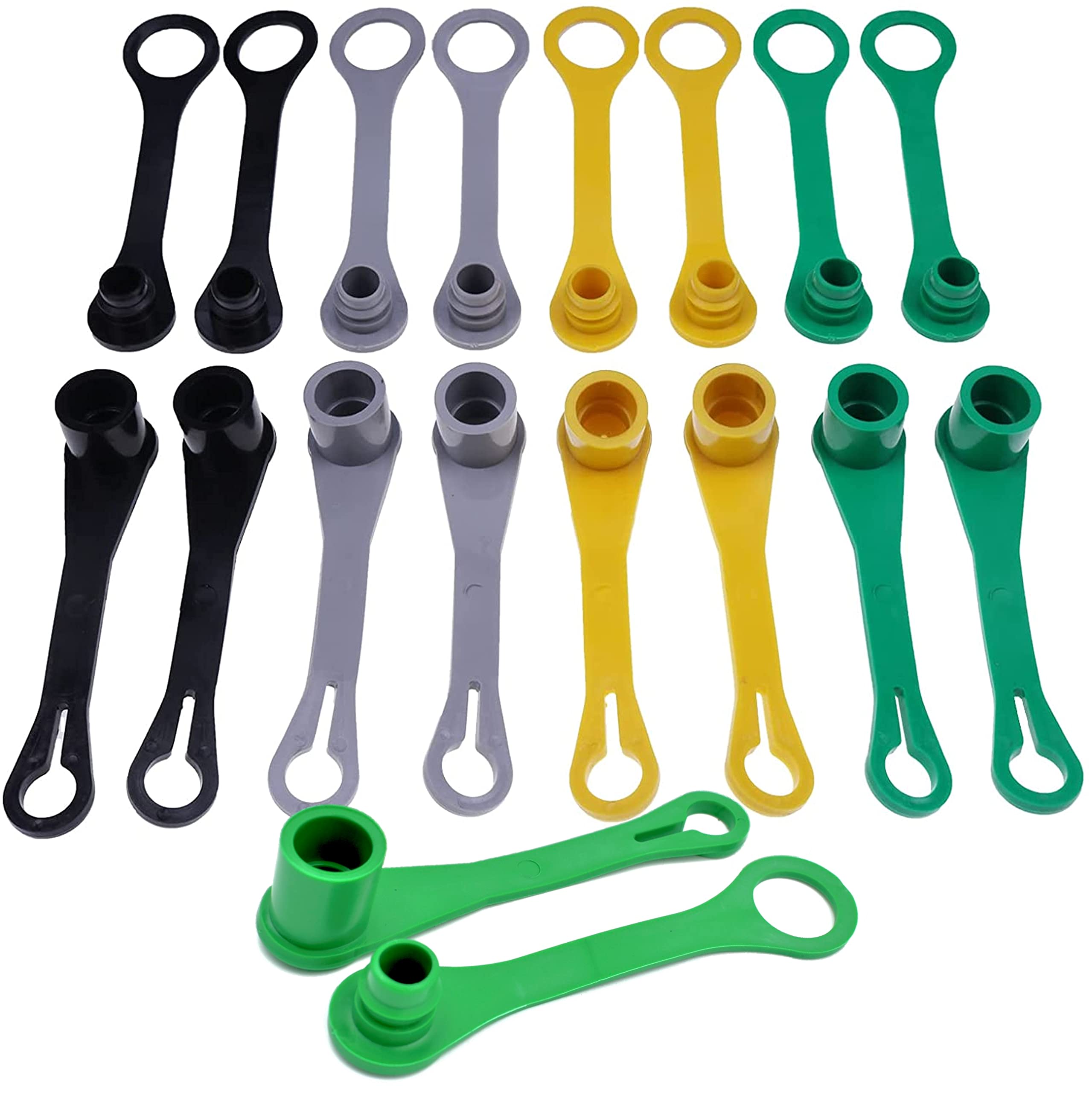 Photo 1 of 18 PACK Hydraulic Fitting Coupler Port Plug Dust Cap Protector for John Deere X465 X485 X495 X575 X595 X940 X948 X949 415 445 455 M132021 M132022 M132024 M132031 M132032 M132034 M85099 M70728 AM102487