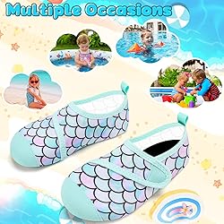 VIFUUR Kids Water Shoes Boys Girls Barefoot Water