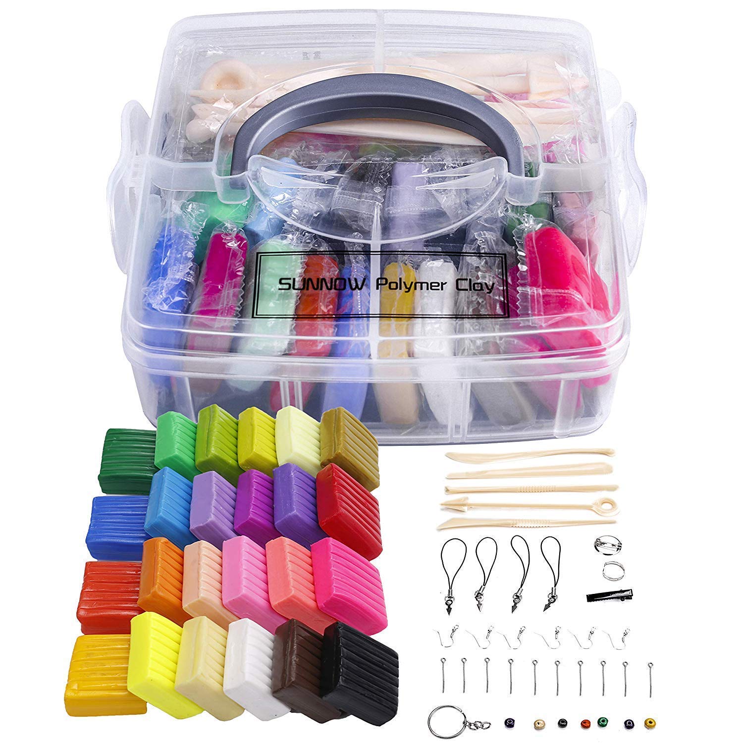 Polymer Clay Set 24 Colors Oven Bake Polymer Clay DIY Air Dry Clay